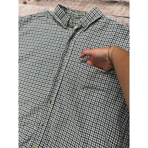 Eddie Bauer Men’s Gingham Hiking Outdoors Camping Lake Summer Short Sleeve Shirt - Picture 5 of 6